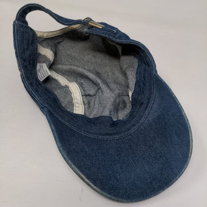 Unbranded Slideback Hat Blue One Size Adjustable Denim Blank Cotton