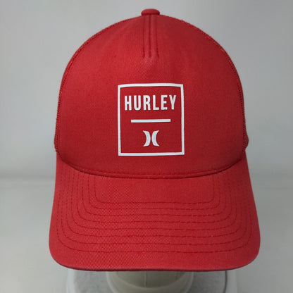 Hurley Snapback Mesh Back Trucker Hat Red One Size The Classics Yupoong