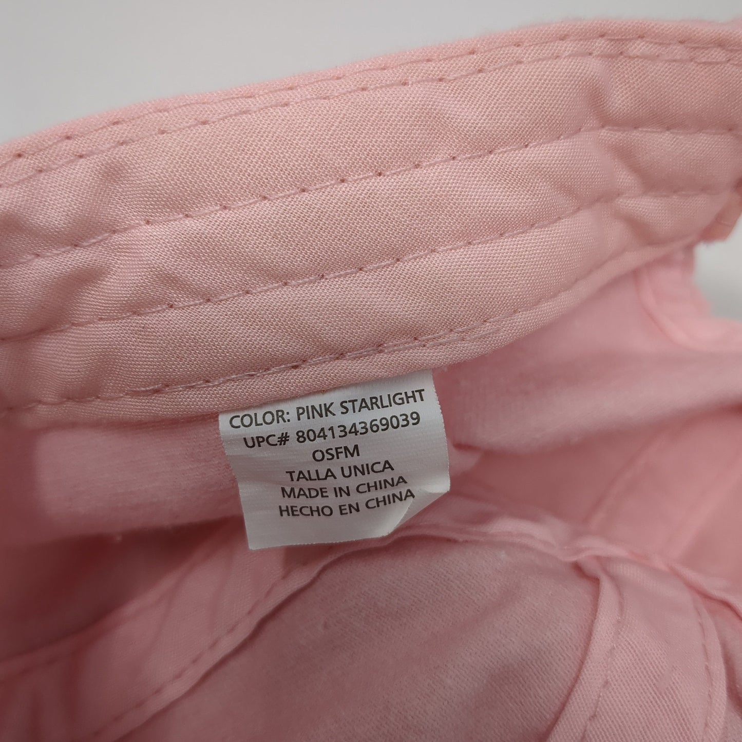 Unbranded Strapback Baseball Cap Pink One Size Adjustable Vented Holes Blank