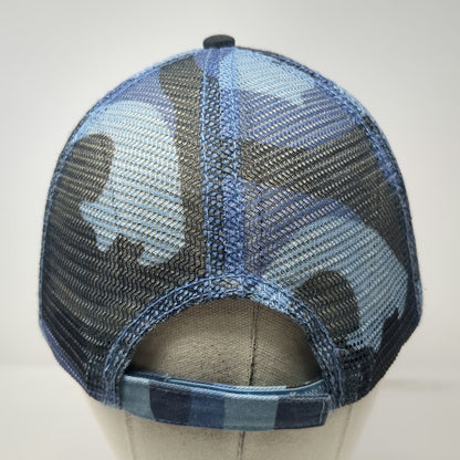 hook & gauntlet Baseball Cap Blue One Size Keystone Light Beer Camo Mesh Hat