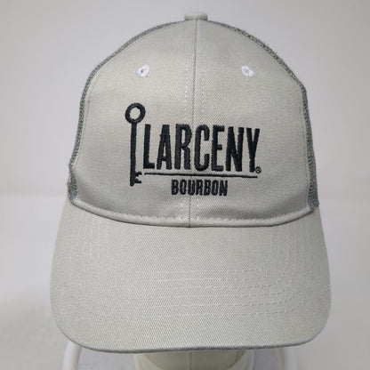 Larceny Bourbon Gray One Size Trucker Hat John E Fitzgerald Mesh Snapback Logo