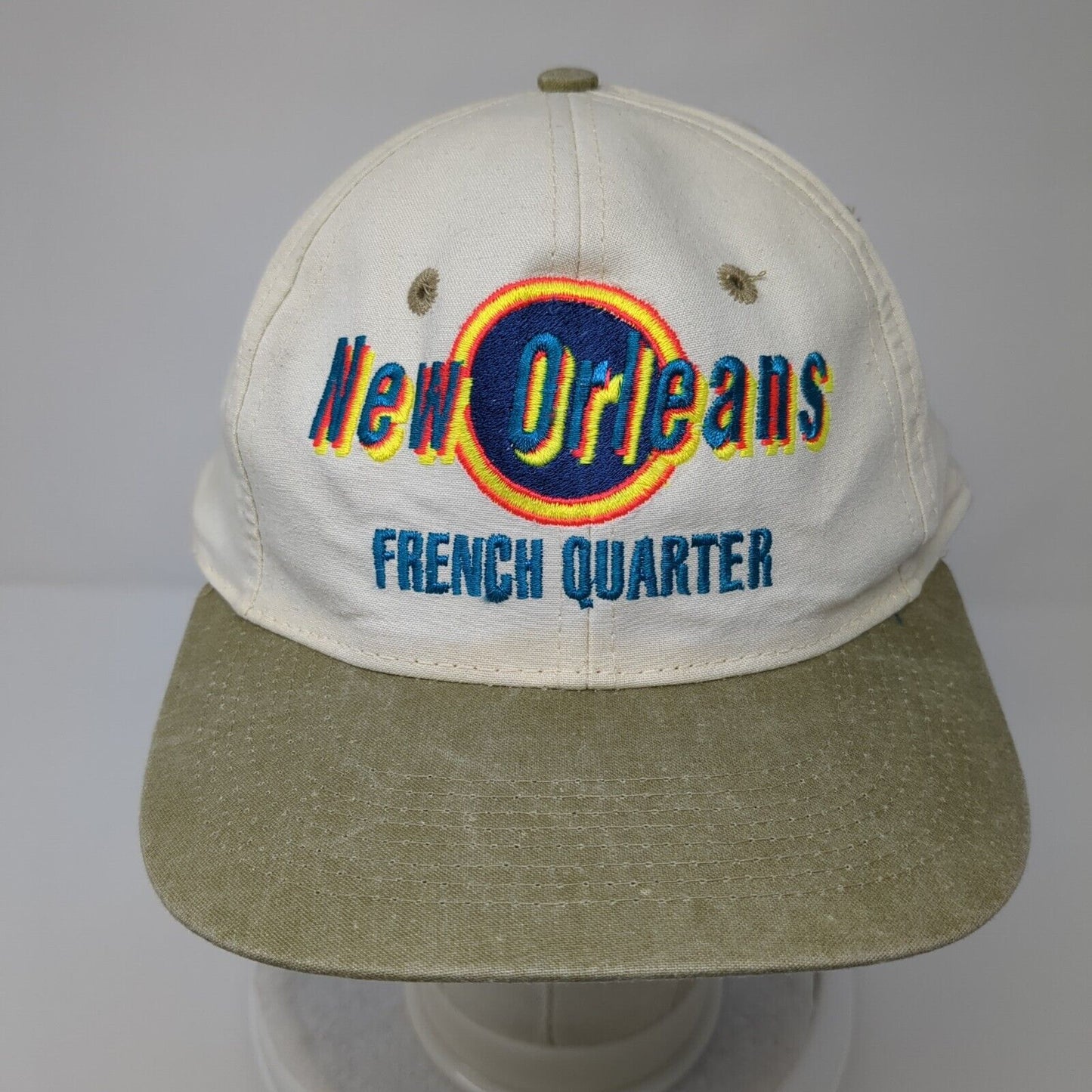 New Orleans French Quarter Snapback Hat Multicolor OSFA Embroidered