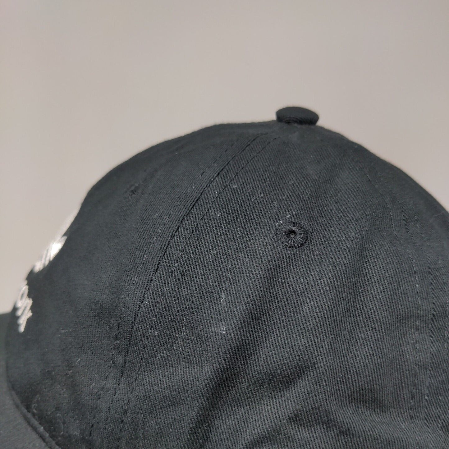 Adidas Trefoil New York Slideback Hat Black OSFM Embroidered 6 Panel