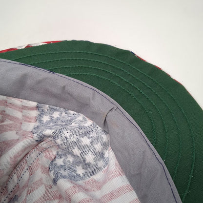 Kromer Baseball Cap Red Blue White 7 3/8 American Flag All Over Print Hat USA