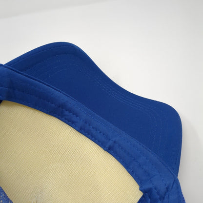 World's Best Dad Snapback Trucker Hat Blue One Size Mesh Back Colorblock