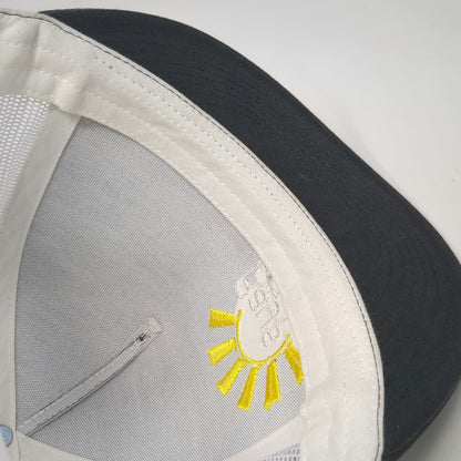Yupoong Trucker Hat Gray White Yellow One Size Rays for Rare Snapback Mesh Crown