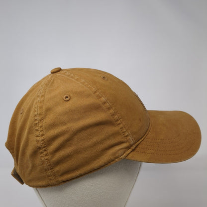 Carhartt Strapback Baseball Cap Brown One Size Adjustable Embroidered 6 Panel