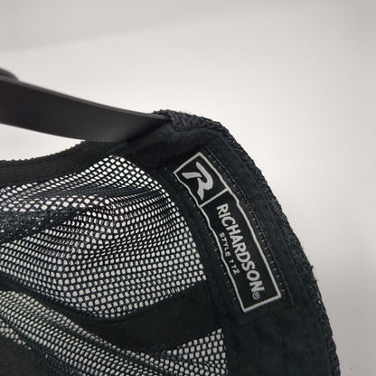 Kershaw Curb & Gutter Snapback Trucker Hat Black OS Adjustable Mesh Richardson