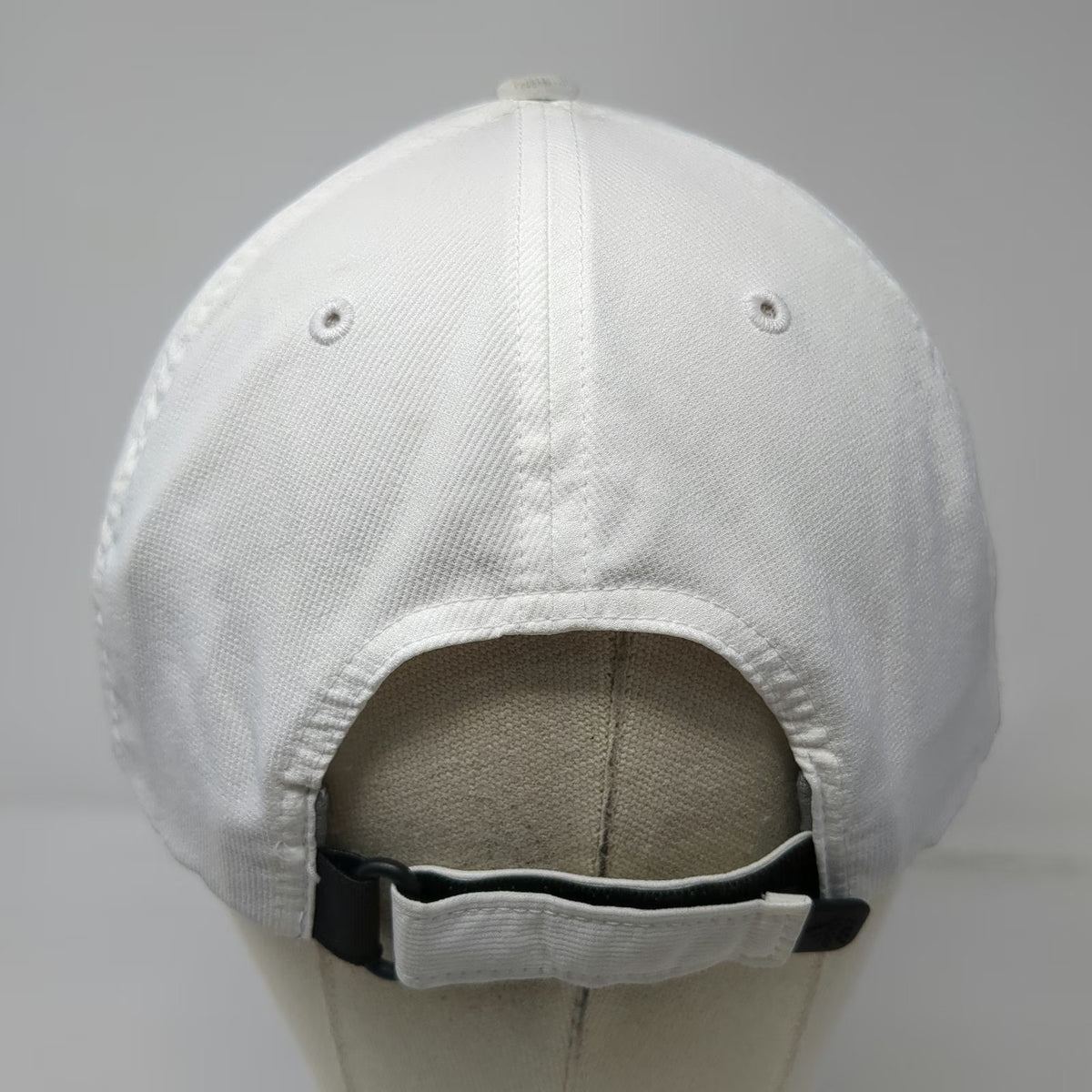 Adidas Baseball Cap White One Size Embroidered Logo Strapback Performance Hat