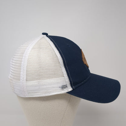 Peoples Golf Patch Snapback Trucker Hat Blue One Size Mesh Back Outdoor