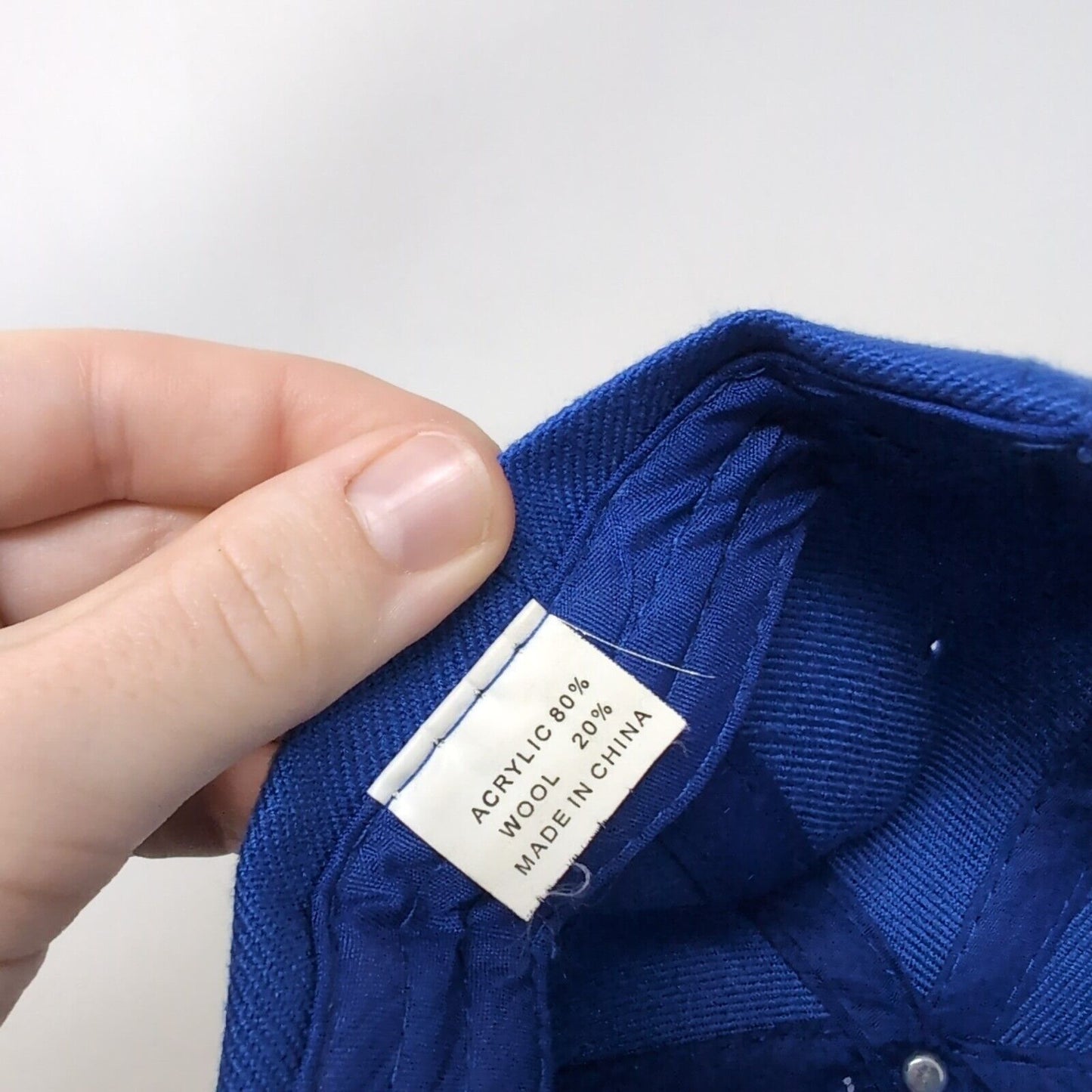 L&R Hauling Strapback Hat Blue One Size Adjustable Vented Holes 6 Panel