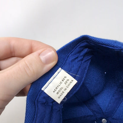 L&R Hauling Strapback Hat Blue One Size Adjustable Vented Holes 6 Panel