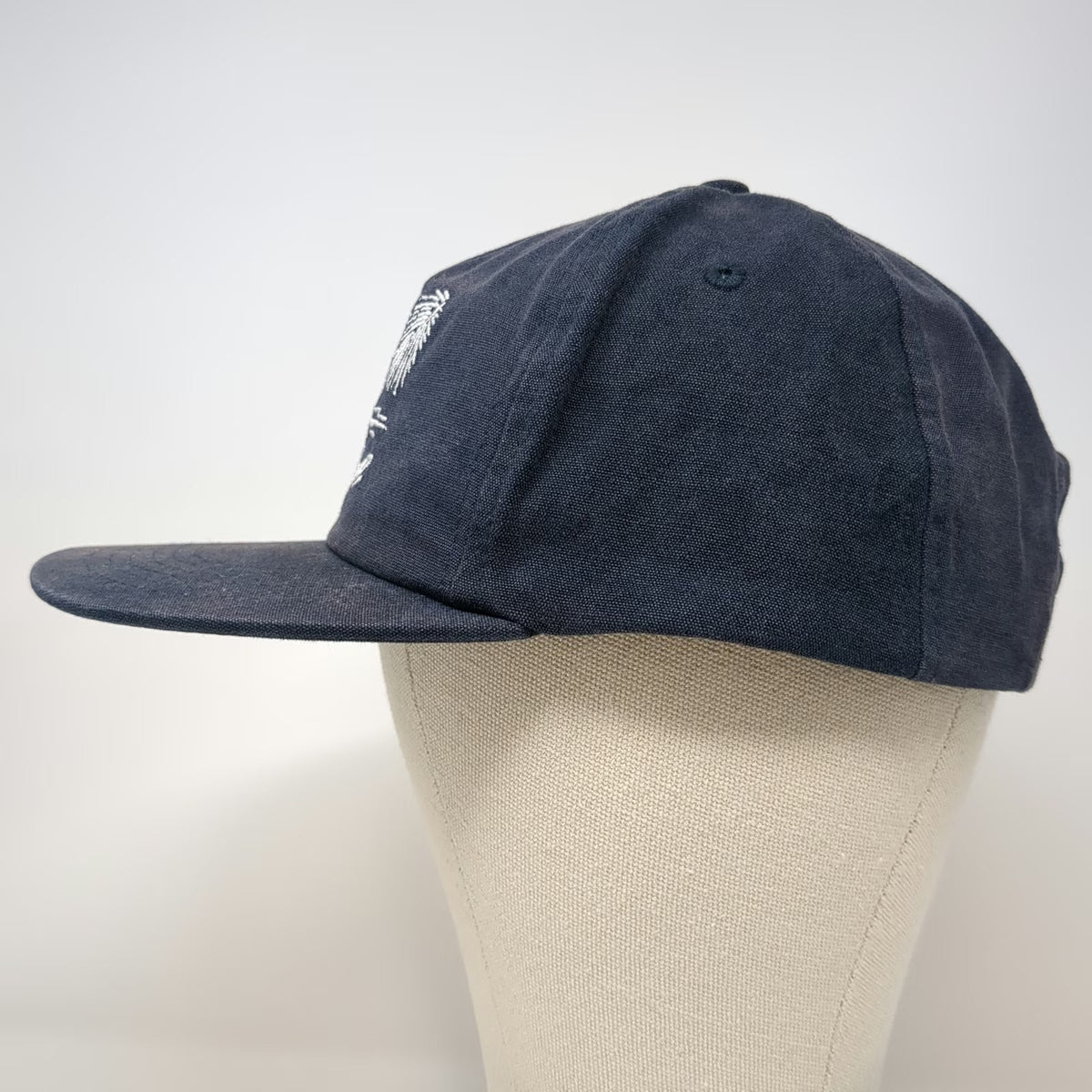 Rip Curl 5 Panel Blue One Size Snapback Beach Wave Palm Tree Embroidery Hat