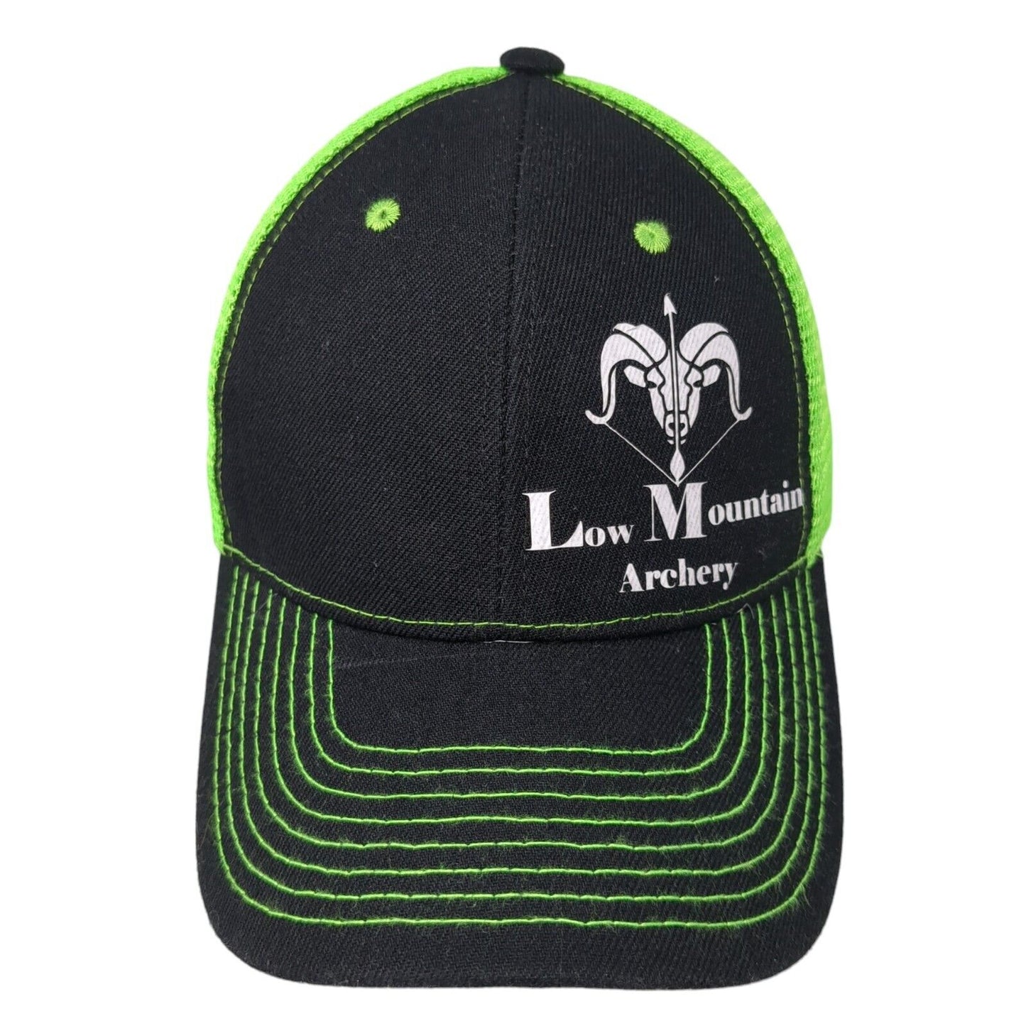 Low Mountain Archery Snapback Trucker Hat Multi One Size Adjustable