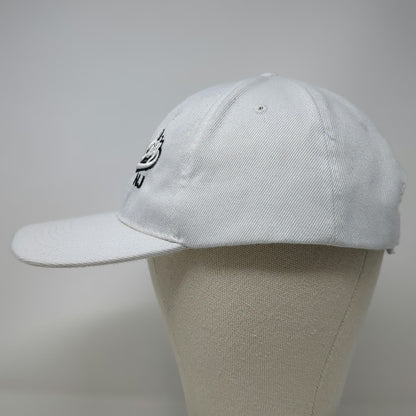 White Atlantic City NJ One Size Baseball Cap Hat Embroidered Adjustable Strap