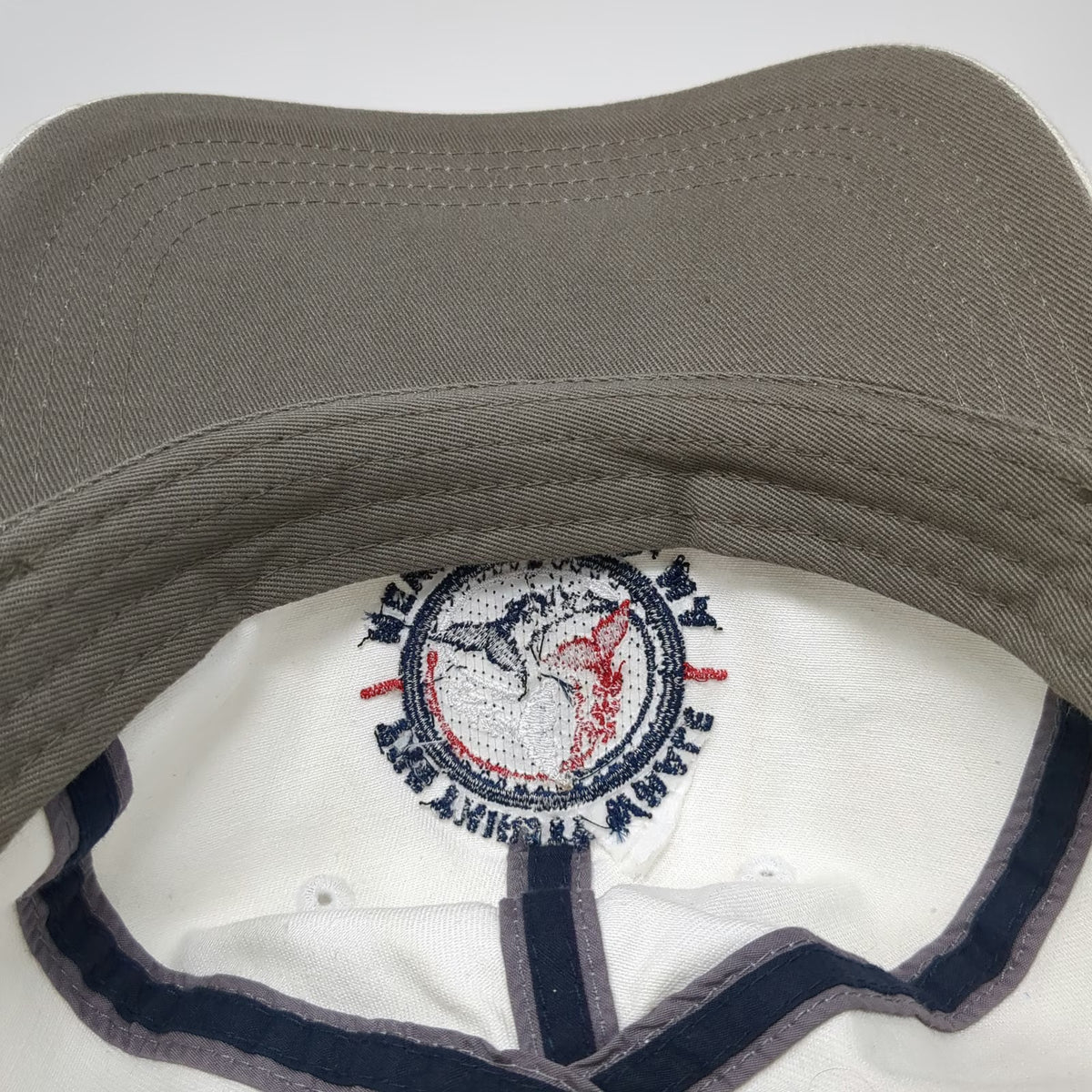 Ahead Baseball Cap White One Size The Thirsty Whale New Bedford MA Slideback Hat
