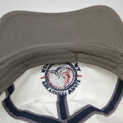 Ahead Baseball Cap White One Size The Thirsty Whale New Bedford MA Slideback Hat