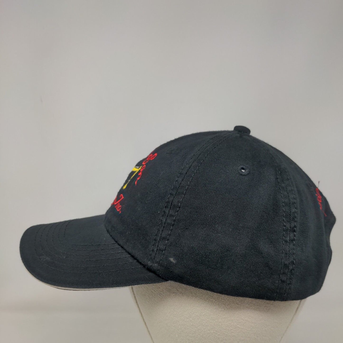 Hill & Son Excavating Strapback Hat Black One Size Port & Company
