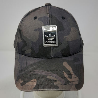 Adidas Baseball Cap Black Camo One Size Trefoil Logo Adjustable Plaque Hat