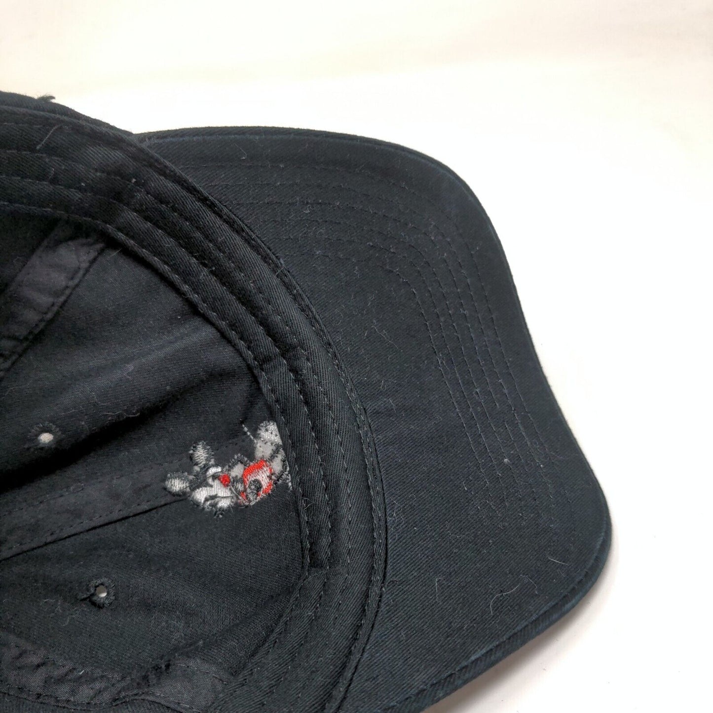 Disney Mickey Mouse Men's Slideback Hat Black Adjustable Embroidered Logo