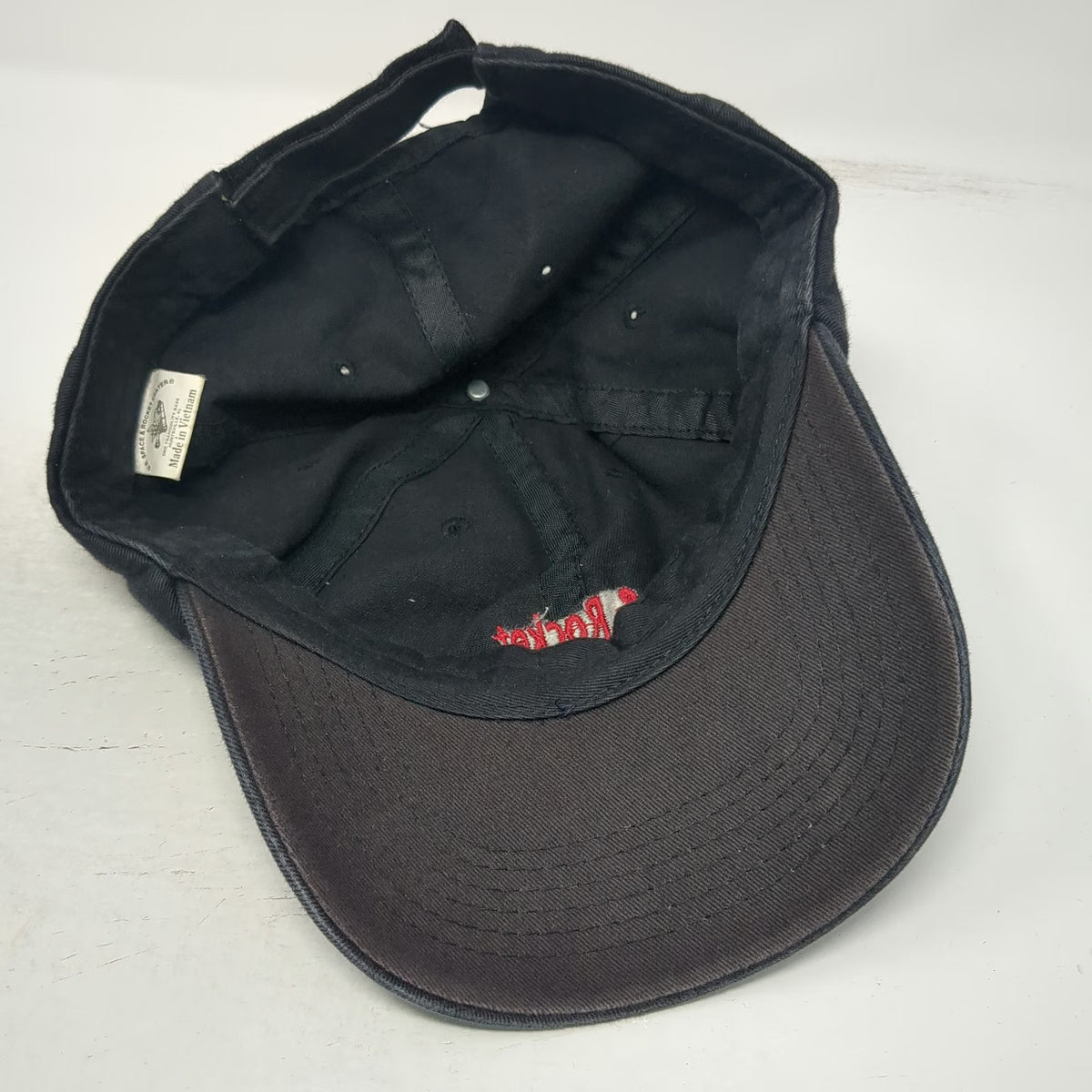 U.S. Space & Rocket Center Black One Size Baseball Cap Hat NASA Alabama Museum