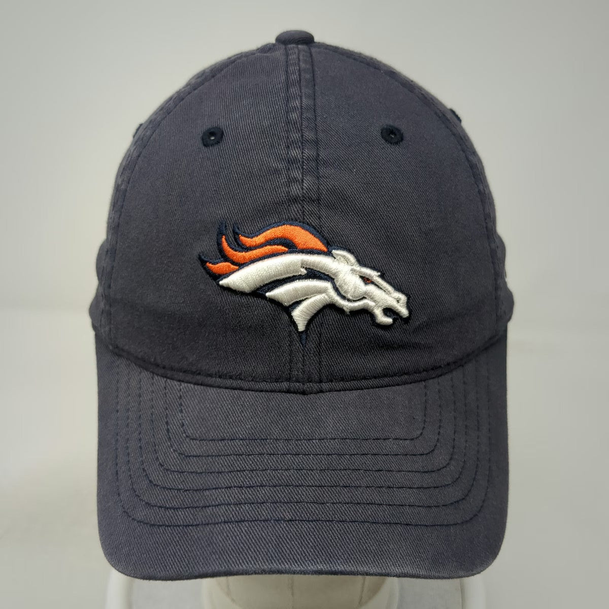 Reebok Denver Broncos NFL Cap Blue One Size Stretch Fit Embroidered Hat Logo