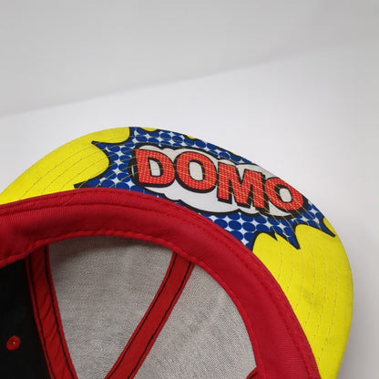 Domo Domo-Kun Snapback Hat Superhero Logo Multicolor OSFA Embroidered Logo