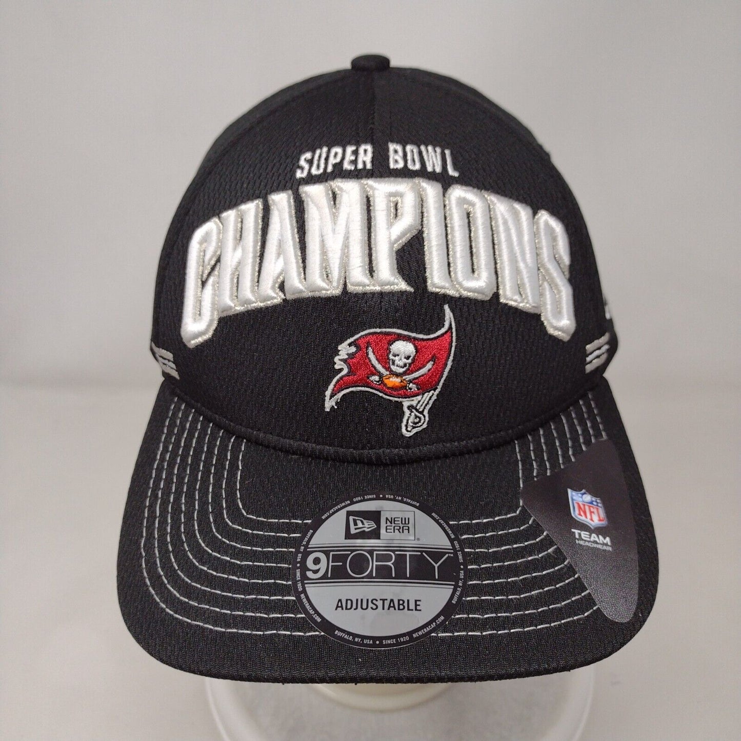 New Era NFL Tampay Bay Buccaneers Snapback Hat Black OSFA Super Bowl LIV Logo