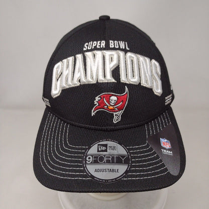 New Era NFL Tampay Bay Buccaneers Snapback Hat Black OSFA Super Bowl LIV Logo