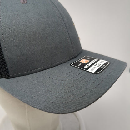 Encore Wire Logo Snapback Mesh Back Trucker Hat Gray M/L Adjustable