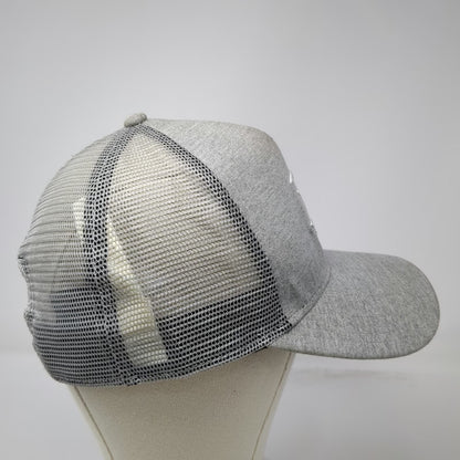 New Era Trucker Hat Gray One Size Gymshark Mesh Back Snapback Embroidered Logo