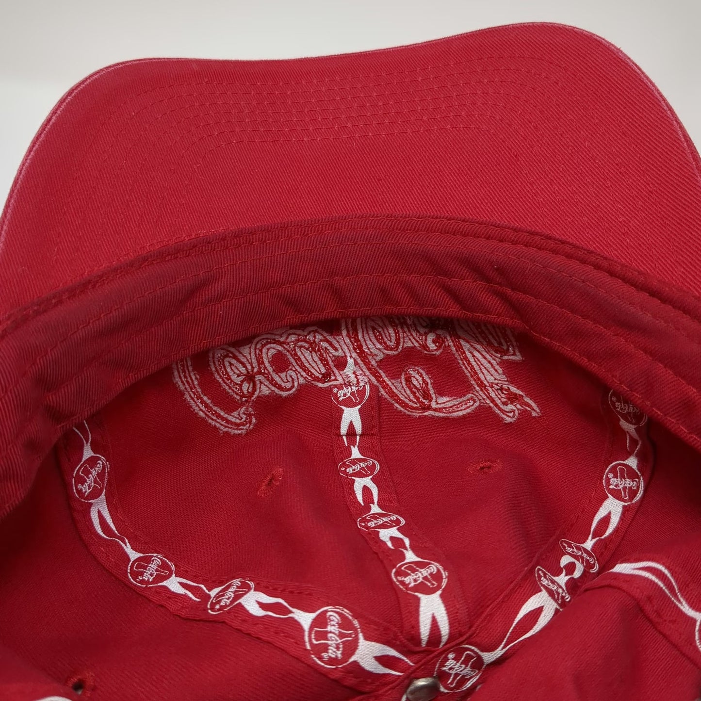 Anoma Baseball Cap Red One Size Coca Cola Embroidered Adjustable Strapback hat