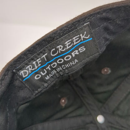 Drift Creek Outdoors Brown Baseball Oilskin Hat Alaska West Air Seaplane Kenai