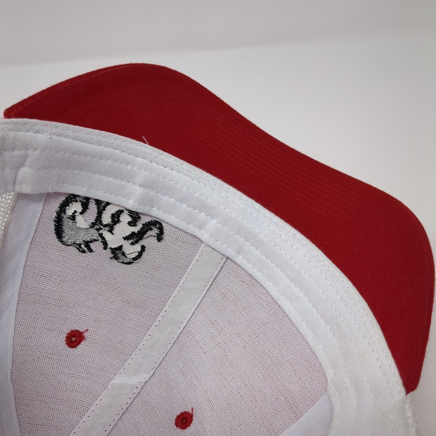 Power Engineers Snapback Trucker Hat Red OS Adjustable Mesh Back Richardson