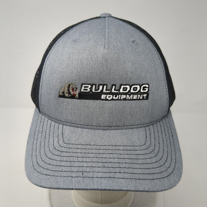 Bulldog Equipment Snapback Trucker Hat Gray One Size Mesh Back Adjustable