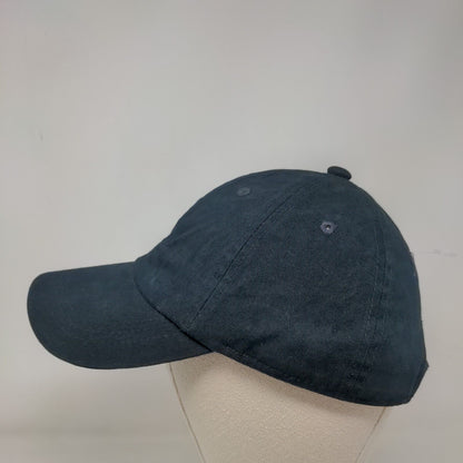 Unbranded Slideback Hat Black One Size Adjustable Vented Holes Blank Cotton