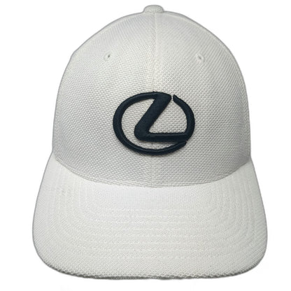 Flexfit Baseball Cap White One Size Newport Lexus Embroidered Logo Mesh hat