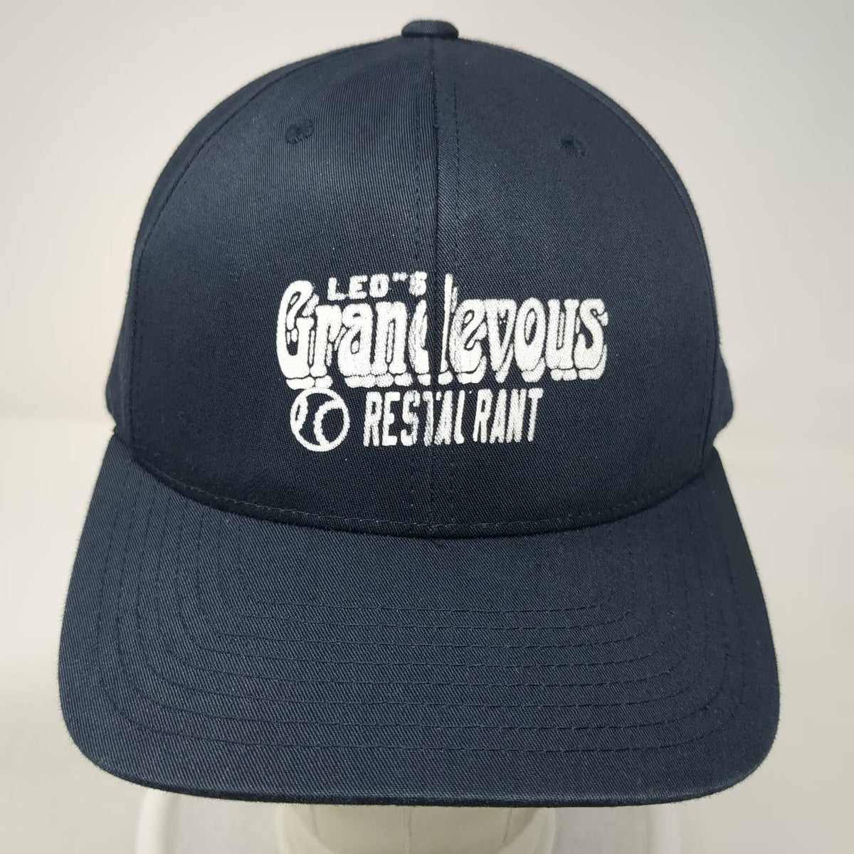 Pacific Headwear Baseball Cap Blue One Size Leos Rendezvous Restaurant Green Hat