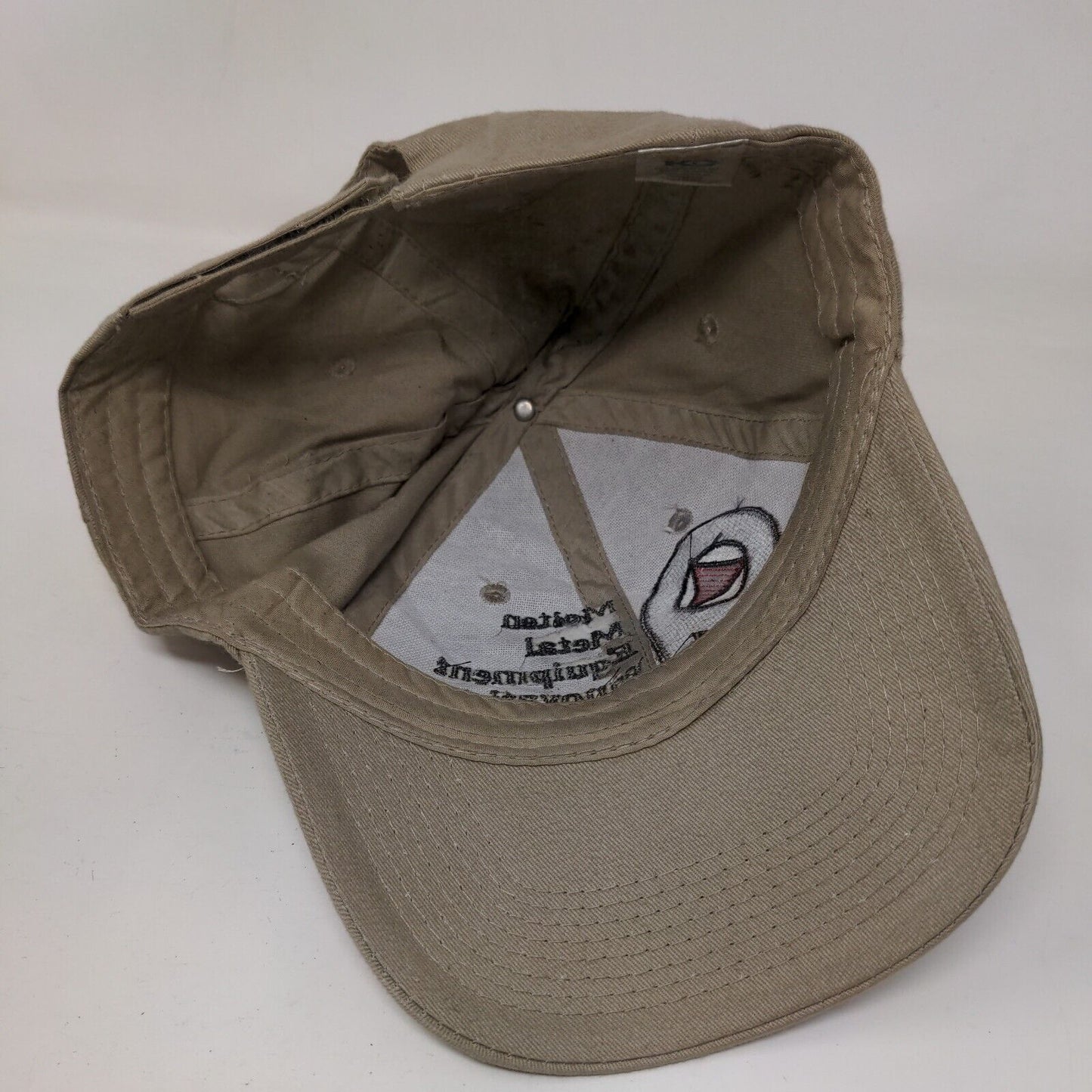 Molten Metal Equipment Innovations Strapback Hat Tan OSFA Embroidered