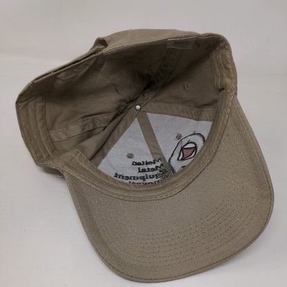 Molten Metal Equipment Innovations Strapback Hat Tan OSFA Embroidered