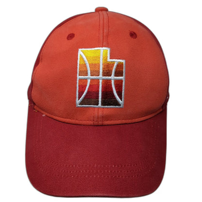 Utah Jazz NBA Snapback Red One Size Sunset State Logo Zions Bank Basketball Hat