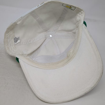 American Needle Masters Tournament 5 Panel Hat White One Size Rope Snapback Golf