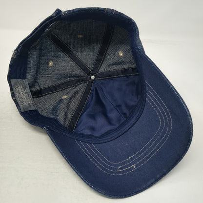 USA Headwear Dallas Baseball Cap Blue One Size Texas Flag Denim Strapback Hat