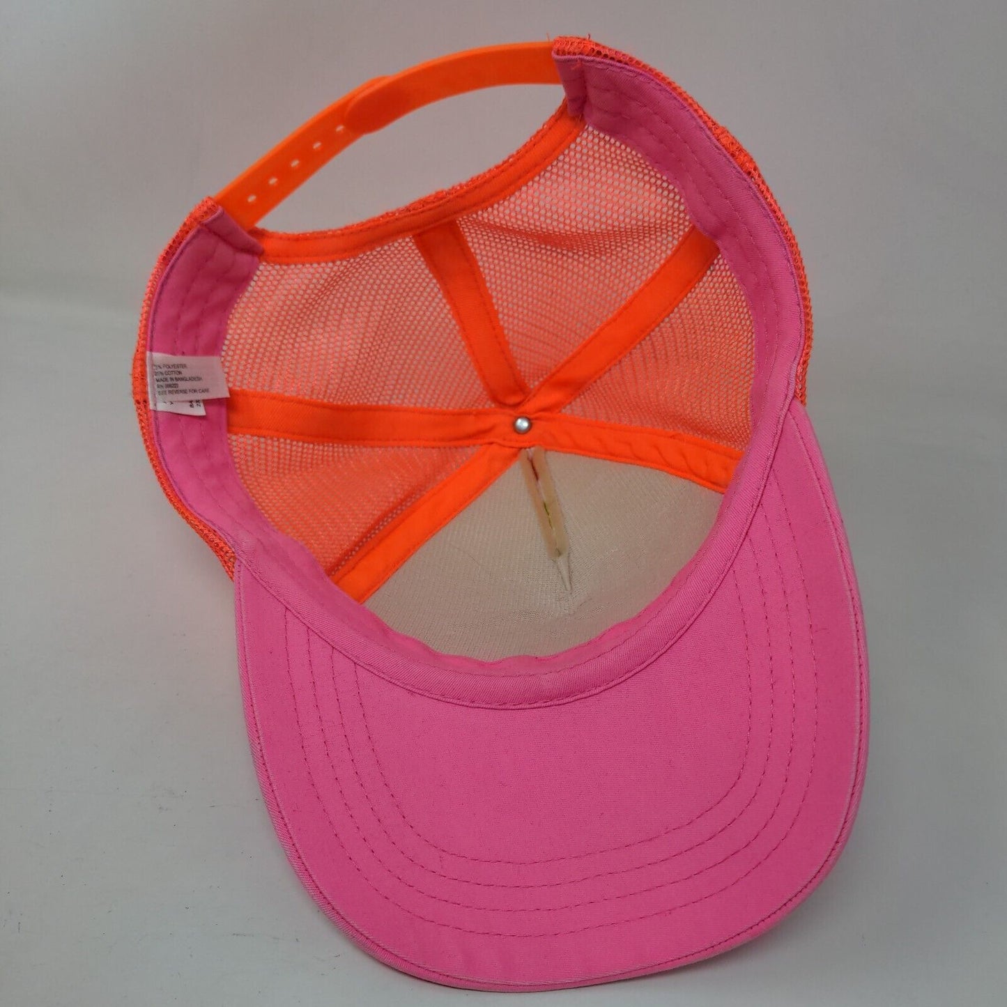 Rainbow Chevron Snapback Trucker Hat Multicolor One Size Adjustable Mesh Back