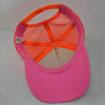 Rainbow Chevron Snapback Trucker Hat Multicolor One Size Adjustable Mesh Back