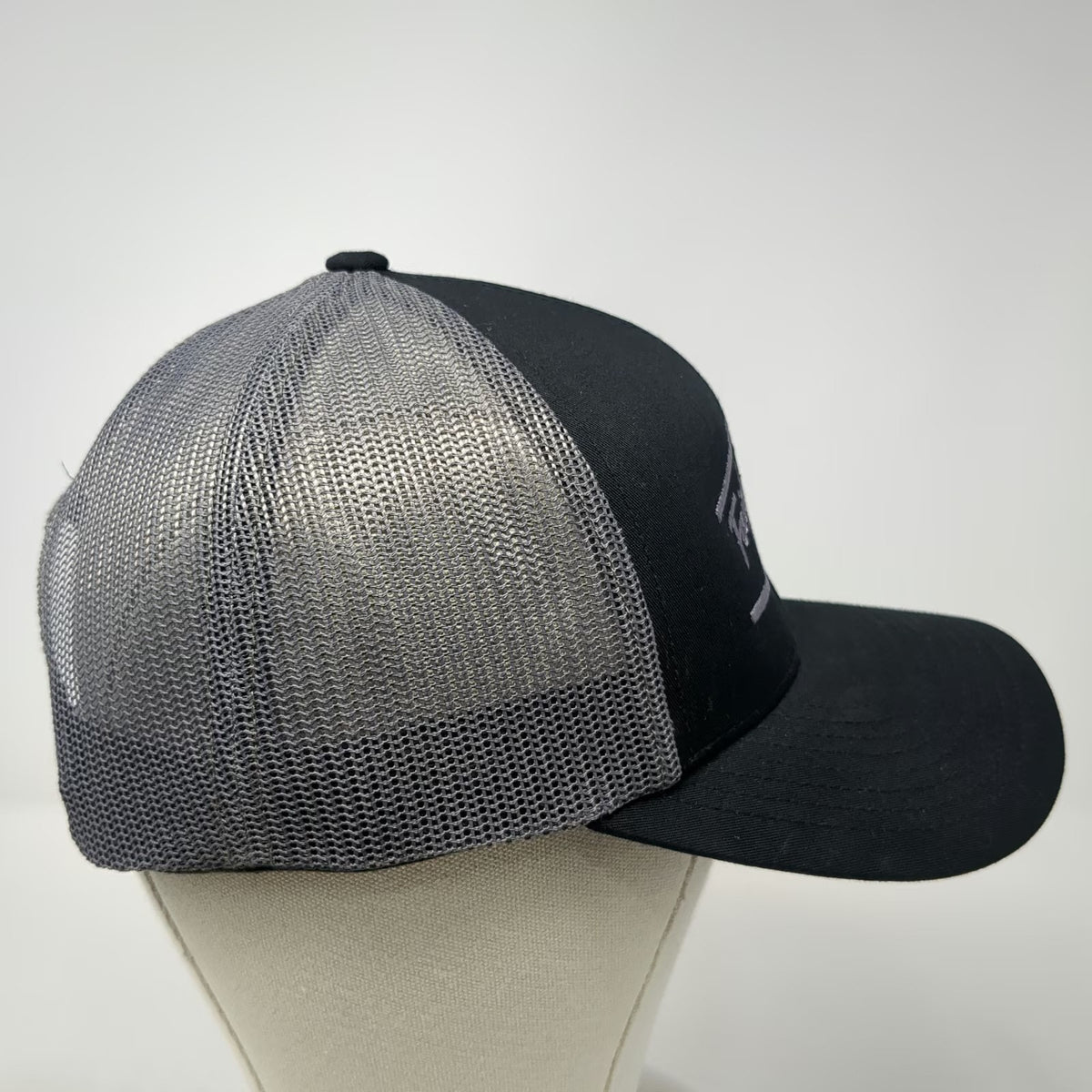 Pacific Headwear Trucker Hat Black One Size Fairly Reliable Bobs Mesh Snapback