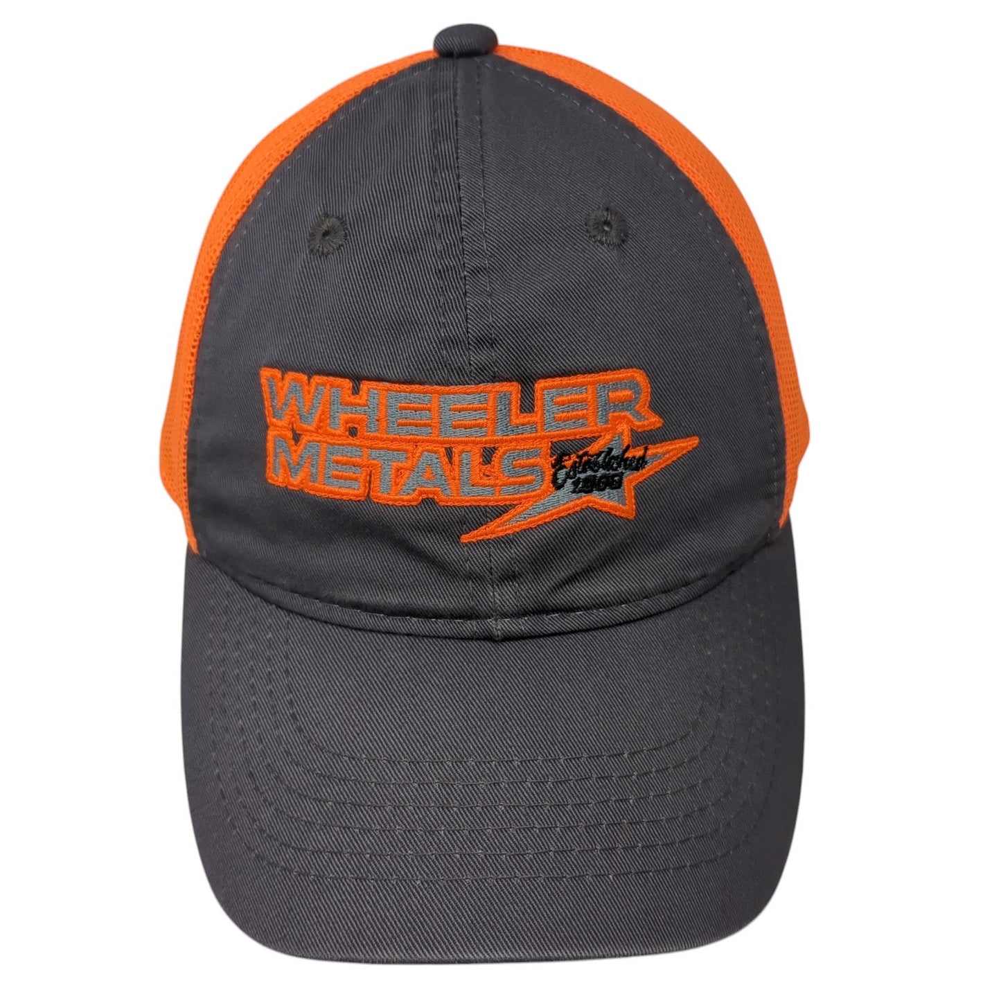 Wheeler Metals Strapback Trucker Hat Multi One Size Mesh Back Outdoor Cap