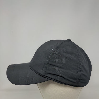 H&M Snapback Hat Black Camo One Size Adjustable 6 Panel Blank