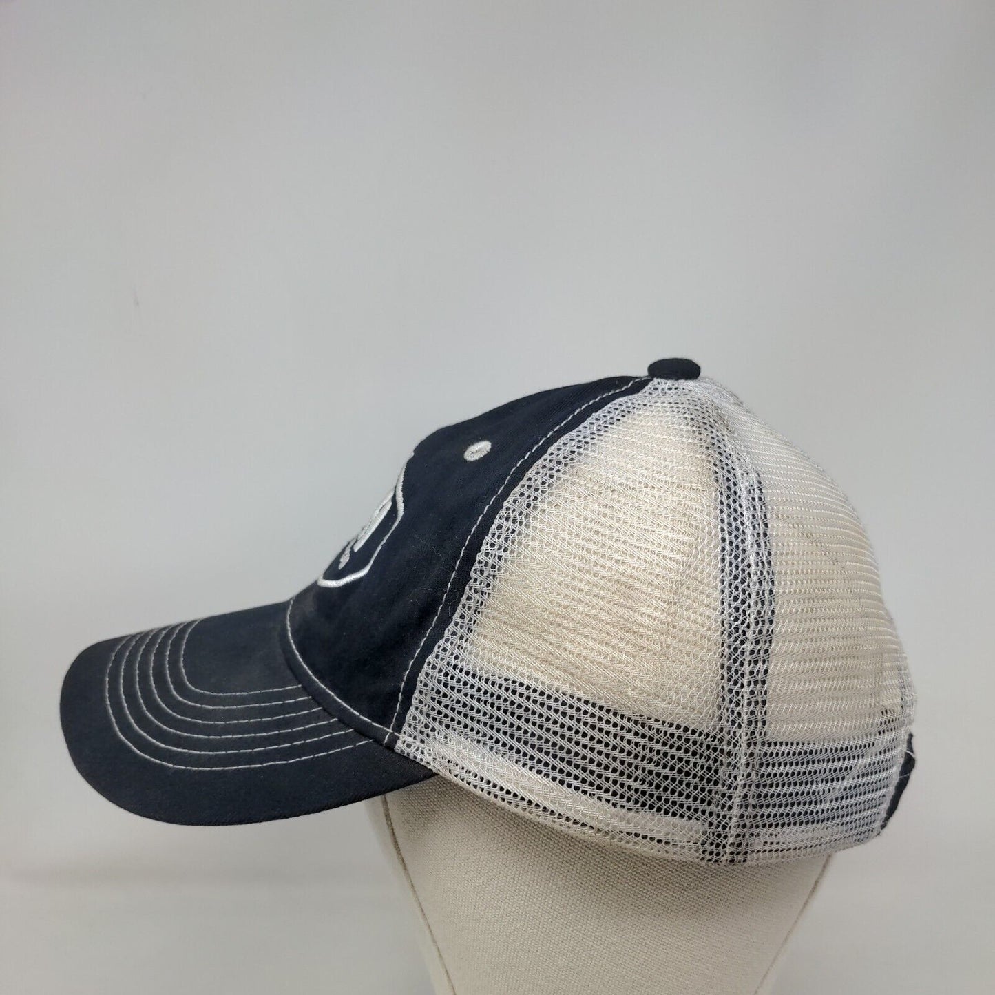 JFH Jonesfish.com Strapback Mesh Back Trucker Hat Blue One Size