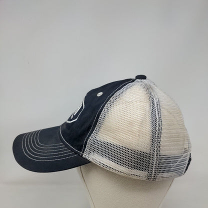JFH Jonesfish.com Strapback Mesh Back Trucker Hat Blue One Size